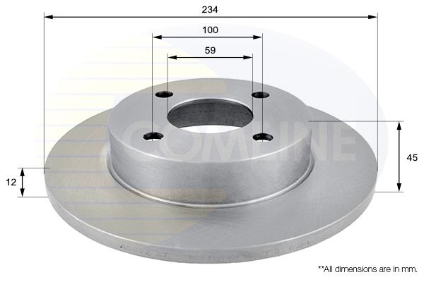 Εικόνα της ΔΙΣΚΟΠΛΑΚΕΣ MICRA EMΠΡΟΣ 234mm