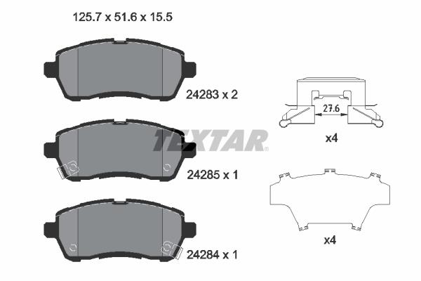 Εικόνα της TEXTAR ΔΙΣΚΟΦΡΕΝΑ MAZDA