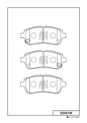 Εικόνα της ΣΕΤ ΤΑΚΑΚΙΑ ΕΜΠΡΟΣ MAZDA 2 / SWIFT `10+